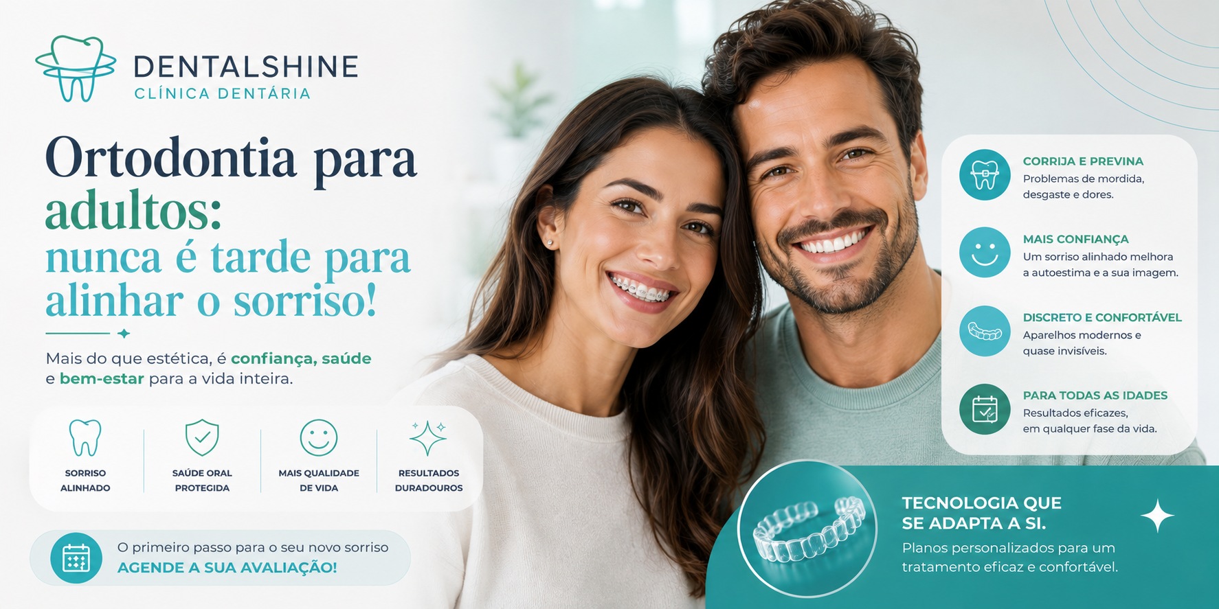 Ortodontia para adultos: nunca é tarde para alinhar o sorriso